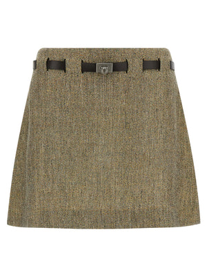 Ferragamo Gancini Belt Skirt