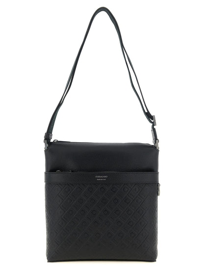 Ferragamo Monogram Messenger Crossbody Bag
