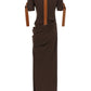 Ferragamo Dress With Leather Straps