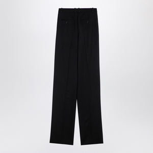 Saint Laurent Black wool wide trousers