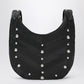 Valentino Garavani Valentino Garavani Small Hoboho bag with black chevron pattern and studs