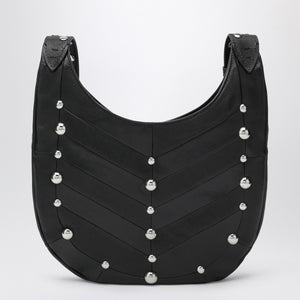Valentino Garavani Valentino Garavani Small Hoboho bag with black chevron pattern and studs