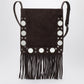 Valentino Garavani Valentino Garavani Nellcôte brown suede bag with fringes