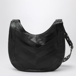 Valentino Garavani Valentino Garavani Medium Hoboho bag in black chevron-pattern nappa