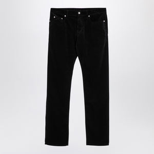 Saint Laurent Black corduroy slim trousers
