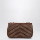 Saint Laurent Saint Laurent Small LouLou bag in brown quilted suede