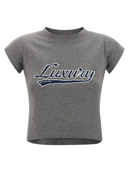 Balenciaga Shrunk Luxury Script T-shirt