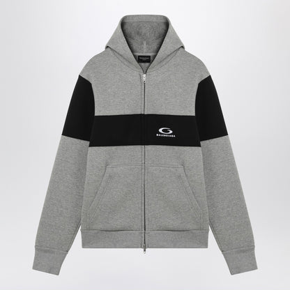 Balenciaga Gray/Black Loop Sports Icon Sweatshirt