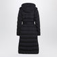 Burberry Black double-breasted padded coat with belt