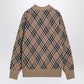 Burberry Wool and mohair blend check cardigan