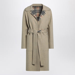 Burberry Sand reversible wool coat