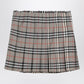 Burberry Grey wool kilt skirt with Check pattern