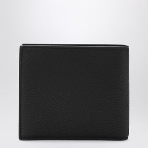 Balenciaga Black bi-fold Credit wallet in hammered leather