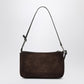 Balenciaga Balenciaga Brown suede Rodeo shoulder clutch bag