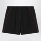 Balenciaga Black technical fabric short with logo