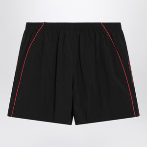 Balenciaga Black technical fabric short with logo