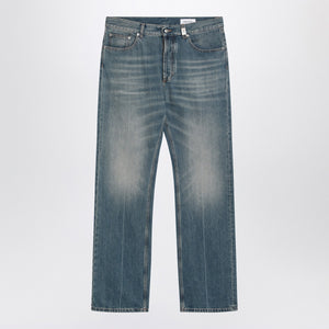 Alexander McQueen Faded blue jeans