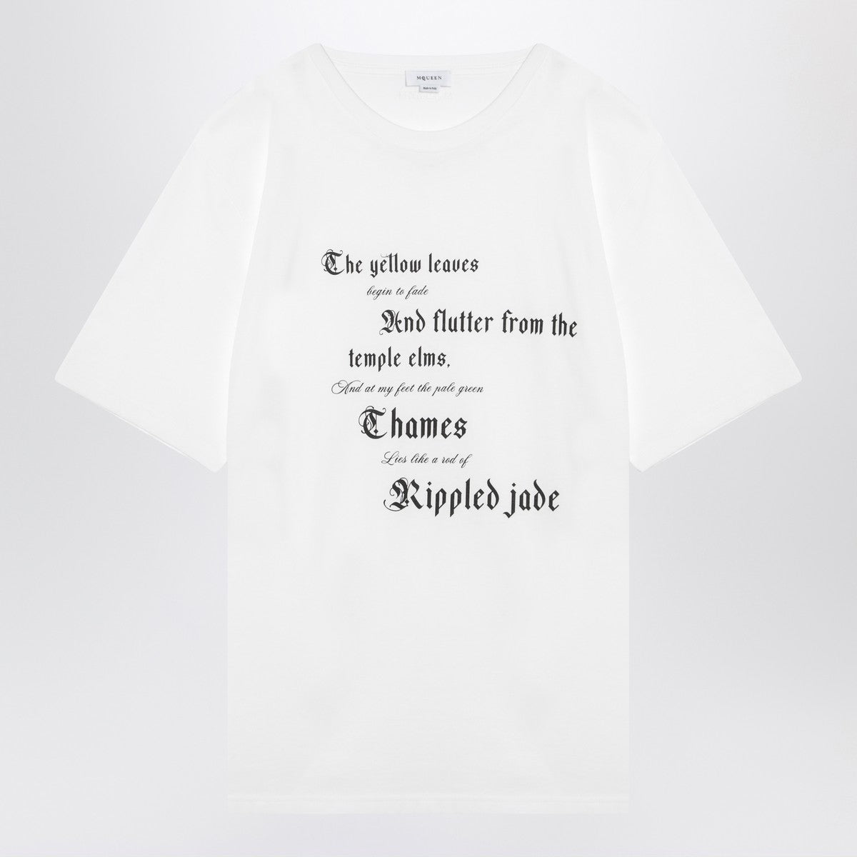 Alexander McQueen white cotton t-shirt