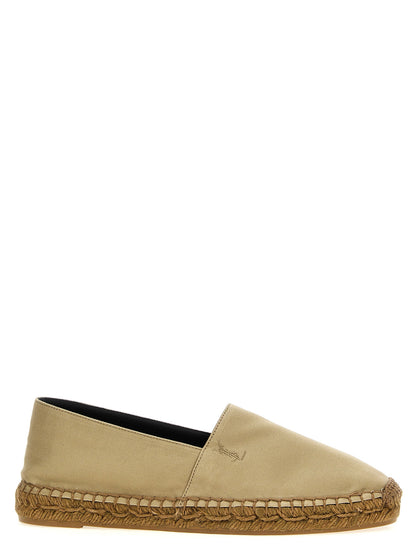 Saint Laurent Logo Embroidery Espadrilles
