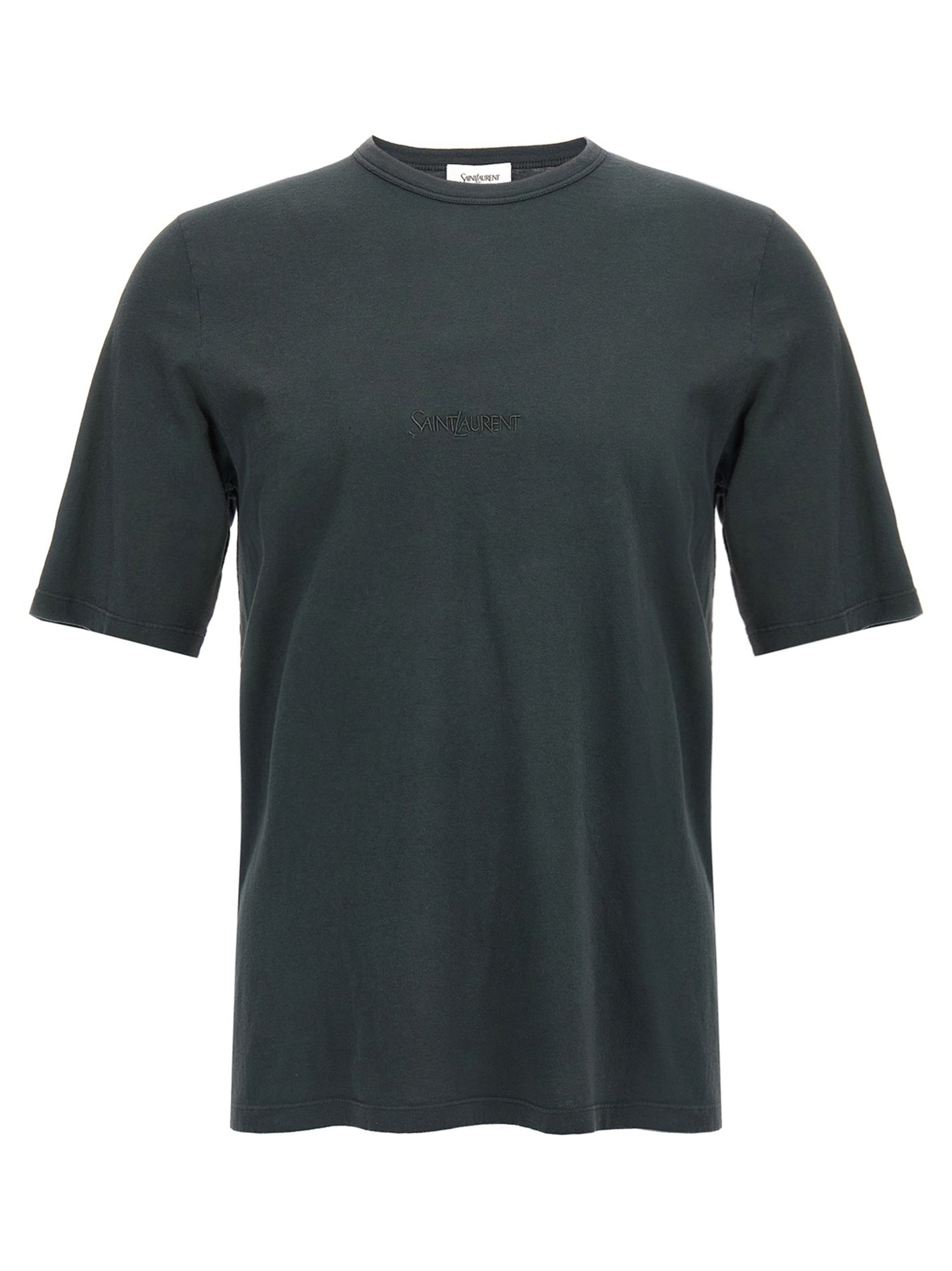 Saint Laurent Logo Embroidery T-shirt