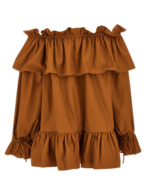 Saint Laurent Flounces Mini Dress