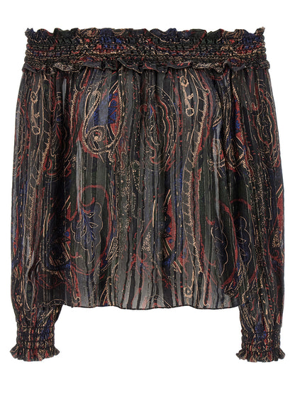 Saint Laurent Smock Stitch Blouse