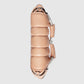 Gucci Horsebit Chain Small Shoulder Bag Quilted Rose Beige