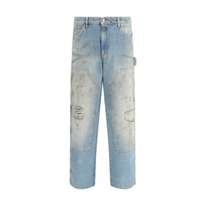 Golden Goose Blue Cotton Jeans Denim