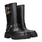 Celine Gold Leather Ankle Boots