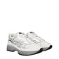 Valentino Garavani White Fabric Athletic Sneakers