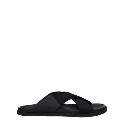 Givenchy Black Fabric Slippers Sandals