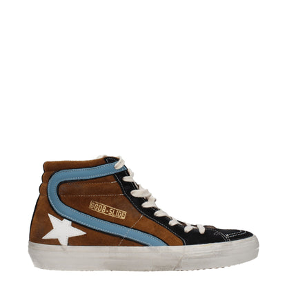 Golden Goose Brown Leather High Tops