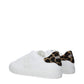 Versace Greca Pony Effect Leather Low Tops Sneakers White