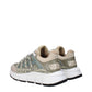 Versace Trigreca Barocco-Jacquard Beige GreenLow Tops Sneakers