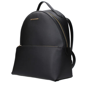 Michael Kors Black Leather Backpacks
