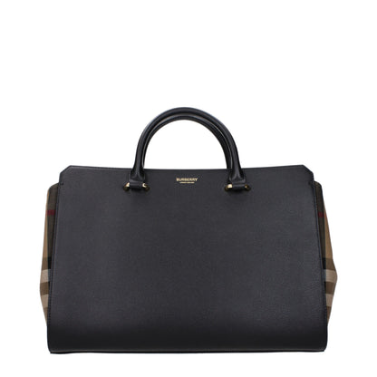 Burberry Black Leather Handbags
