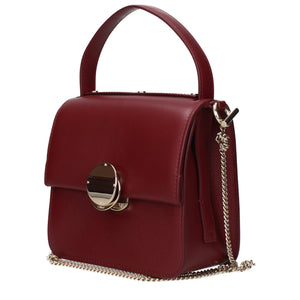 Chloé Penelope Box Mini Top Handle Leather Bag Red