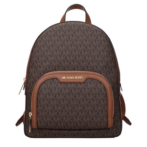 Michael Kors Brown Fabric Backpacks