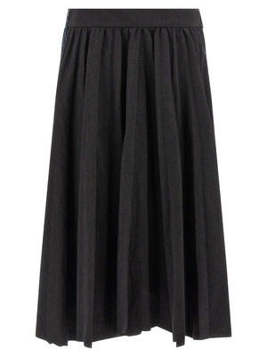Balenciaga Hybrid Pleated Skirt