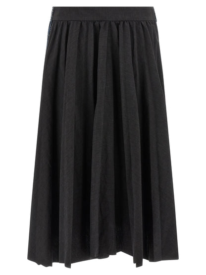 Balenciaga Hybrid Pleated Skirt