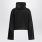 Balenciaga Cropped jacket with hood in black