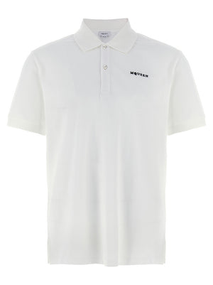 Alexander McQueen Logo Embroidery Polo Shirt