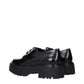 Celine Black Leather Oxfords And Derbies
