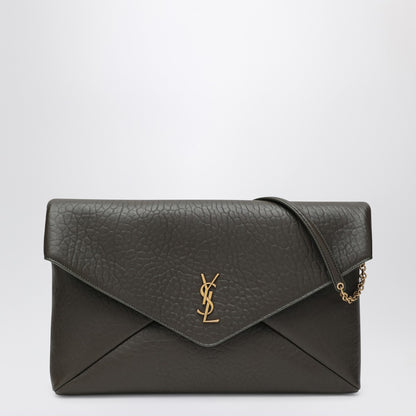 Saint Laurent XXL moss green Envelope Cassandre clutch