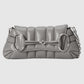 Gucci Horsebit Chain Small Shoulder Bag Quilted Grey