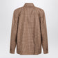 Saint Laurent Overshirt in beige/brown/black houndstooth