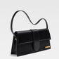 Jacquemus Black  leather Le Bambino Long