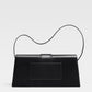 Jacquemus Black  leather Le Bambino Long