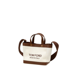 Tom Ford Beige Cotton Tote Bag