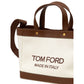 Tom Ford Beige Cotton Tote Bag